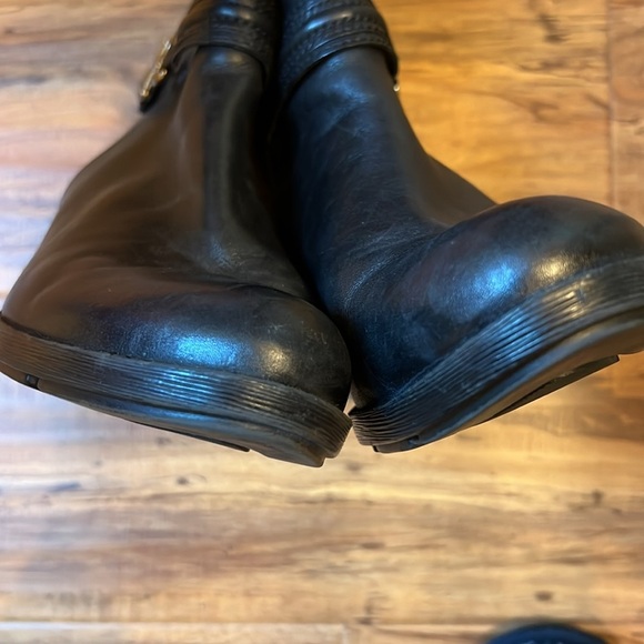 Bandolino Coloradee Black Leather Harness Riding Boots 10 Classic Equestrian - Picture 3 of 9